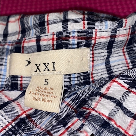 XXI PLAID BOY SHIRT - Picture 3 of 3